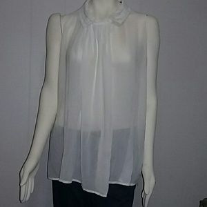 Bisou bisou ladies L white blouse